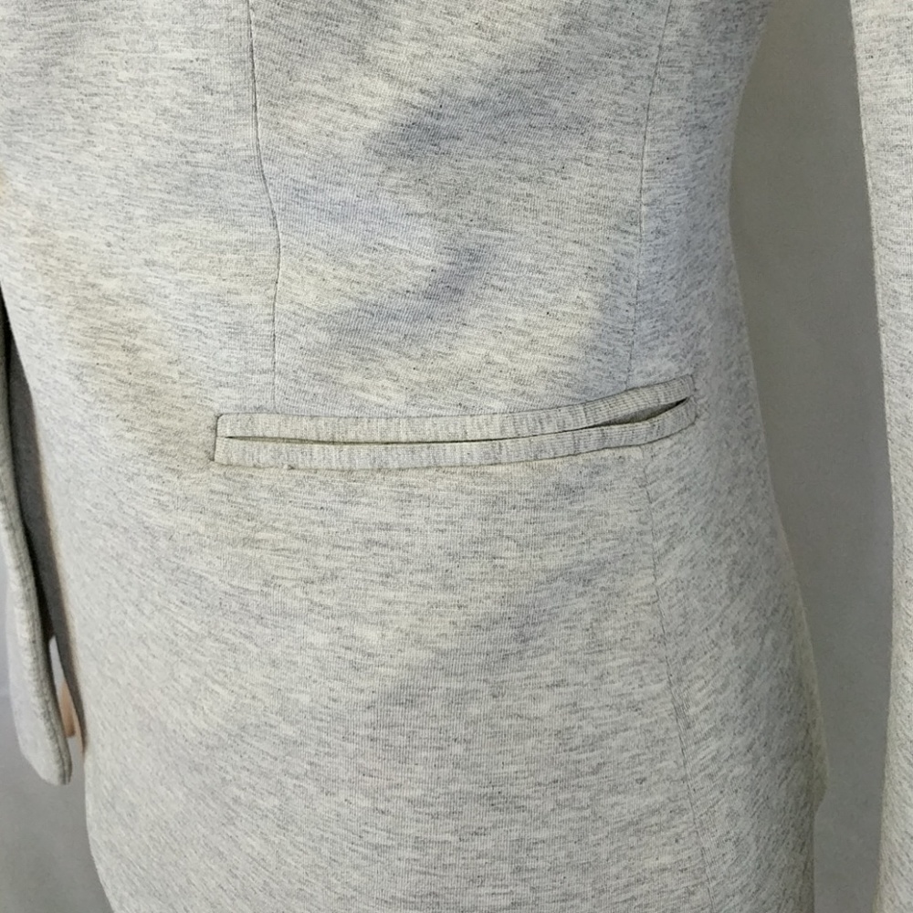 Zara Basic Heathered Grey Jacket Xs - image 3